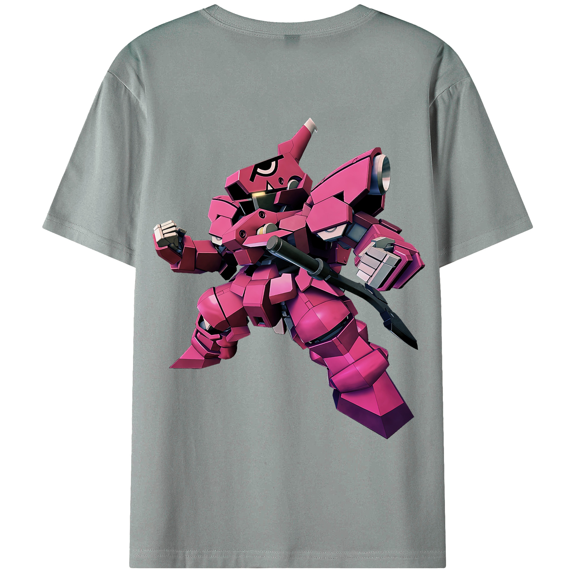 （画像用） 機動戦士ガンダム Mobile Suit Gundam 綿100％ メンズ半袖Tシャツ（バックプリント） 通気性